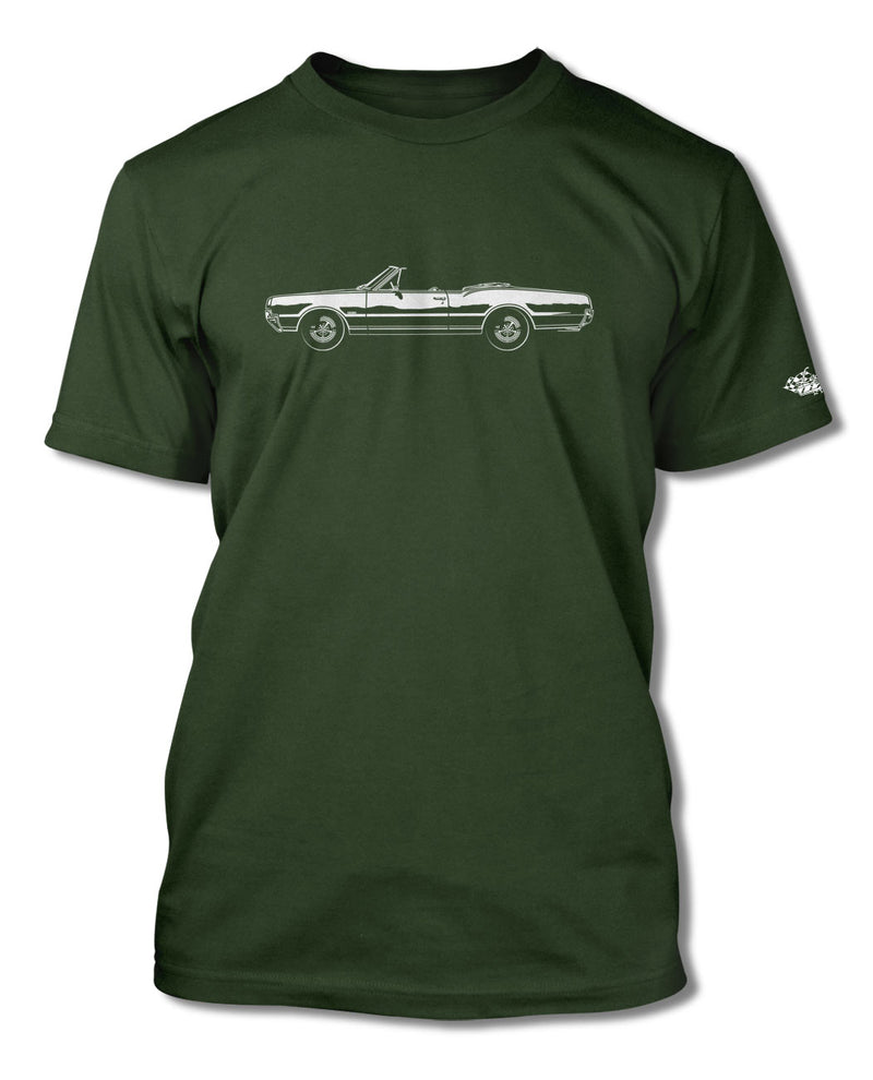 1967 Oldsmobile Cutlass 4-4-2 Convertible T-Shirt - Men - Side View