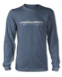 1967 Oldsmobile Cutlass 4-4-2 Convertible T-Shirt - Long Sleeves - Side View