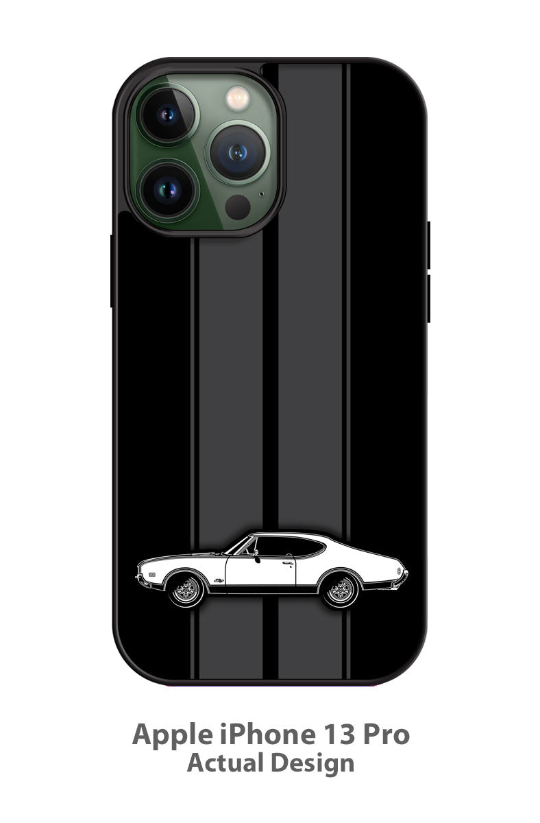 1968 Oldsmobile Cutlass 4-4-2 Hurst Smartphone Case - Racing Stripes
