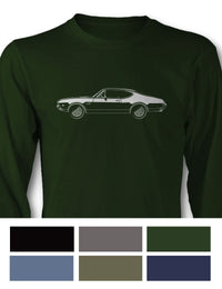 1968 Oldsmobile Cutlass 4-4-2 Holiday Coupe T-Shirt - Long Sleeves - Side View