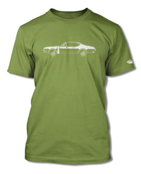 1968 Oldsmobile Cutlass 4-4-2 Holiday Coupe with Stripes T-Shirt - Men - Side View