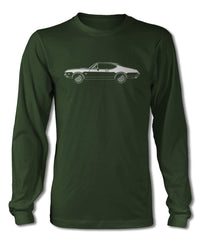 1968 Oldsmobile Cutlass S Holiday Coupe T-Shirt - Long Sleeves - Side View