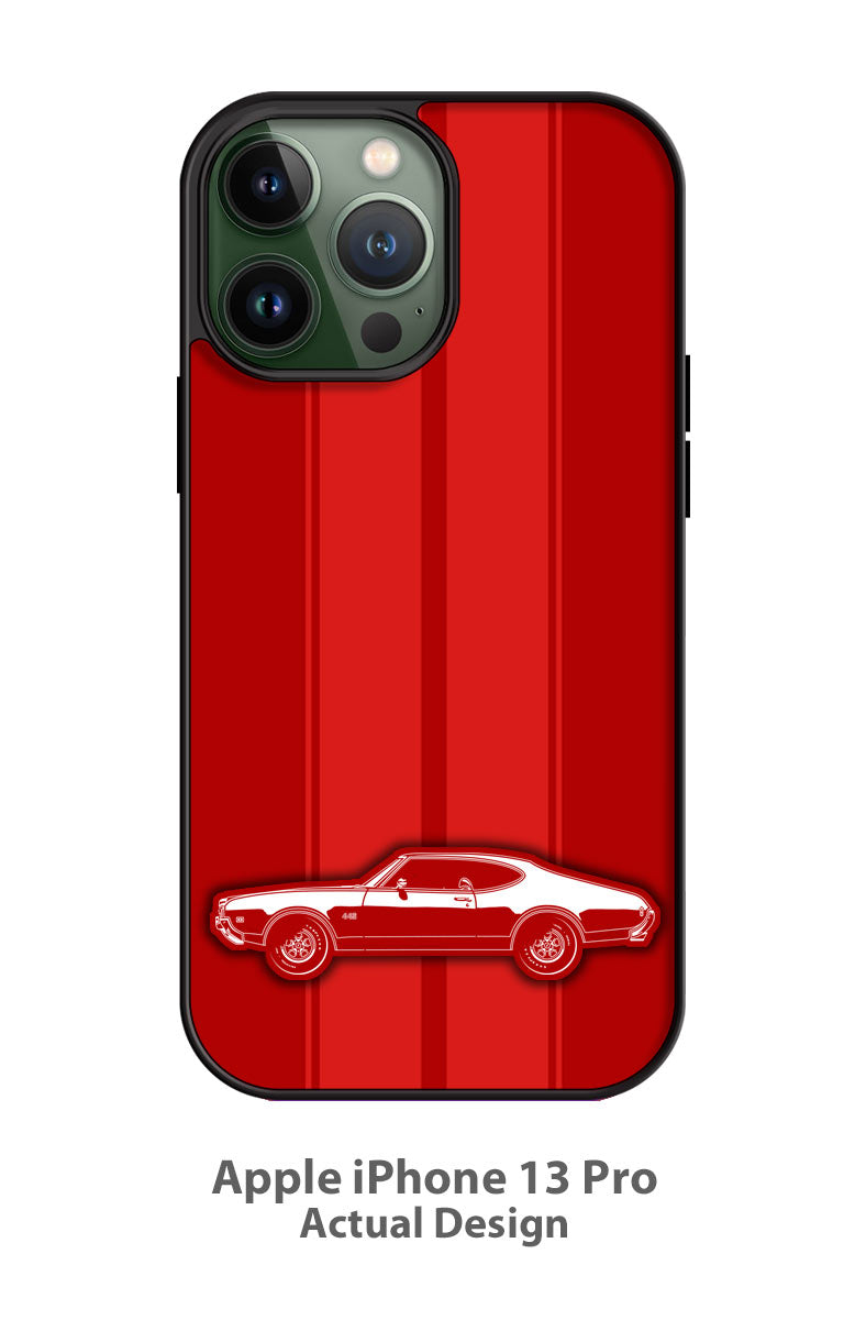 1969 Oldsmobile Cutlass 4-4-2 Holiday Coupe Smartphone Case - Racing Stripes