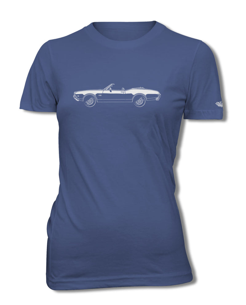 1969 Oldsmobile Cutlass 4-4-2 Convertible T-Shirt - Women - Side View