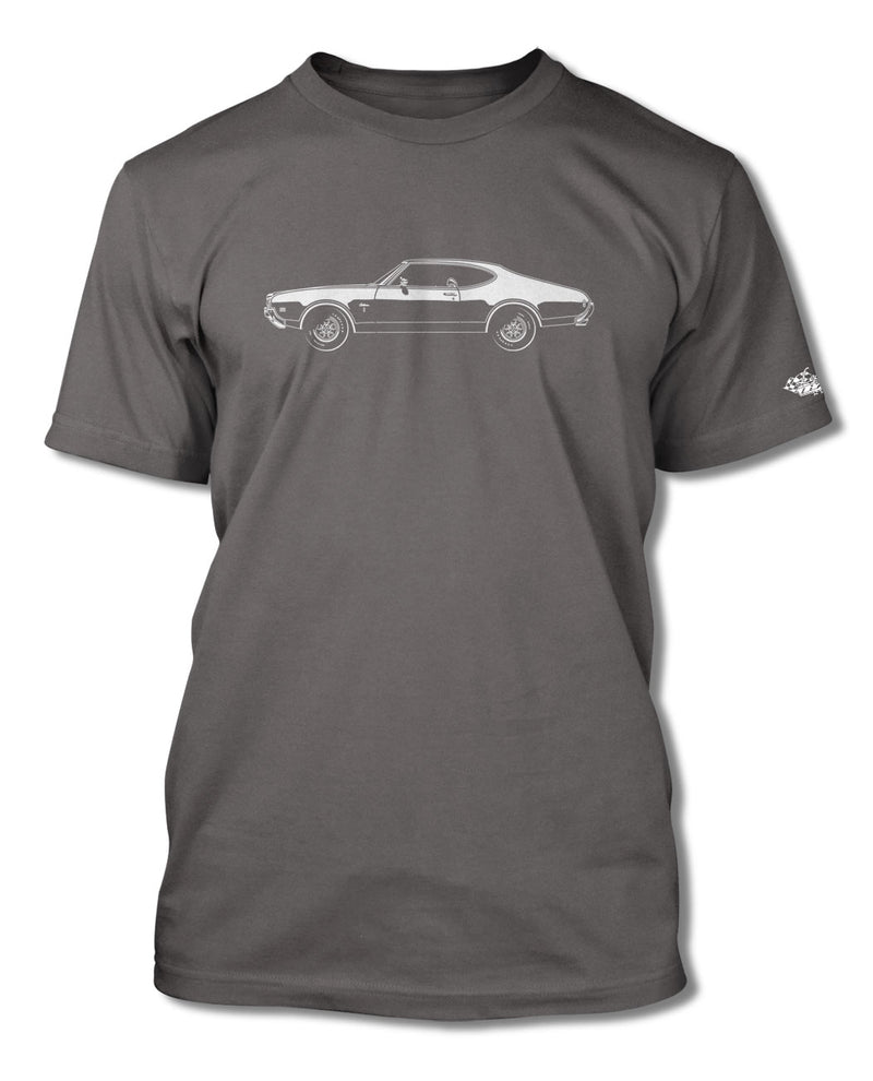 1969 Oldsmobile Cutlass S Holiday Coupe T-Shirt - Men - Side View
