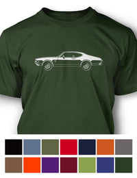 1969 Oldsmobile Cutlass S Holiday Coupe T-Shirt - Men - Side View