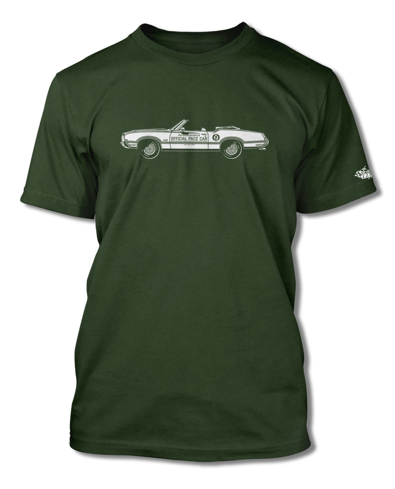 1970 Oldsmobile 4-4-2 Indianapolis 500 Pace Car Convertible T-Shirt - Men - Side View