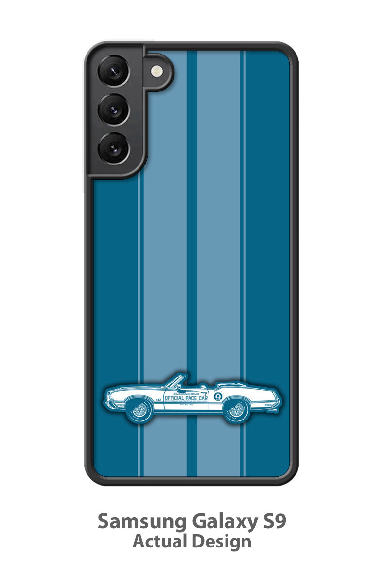 1970 Oldsmobile 4-4-2 Indianapolis 500 Pace Car Convertible Smartphone Case - Racing Stripes