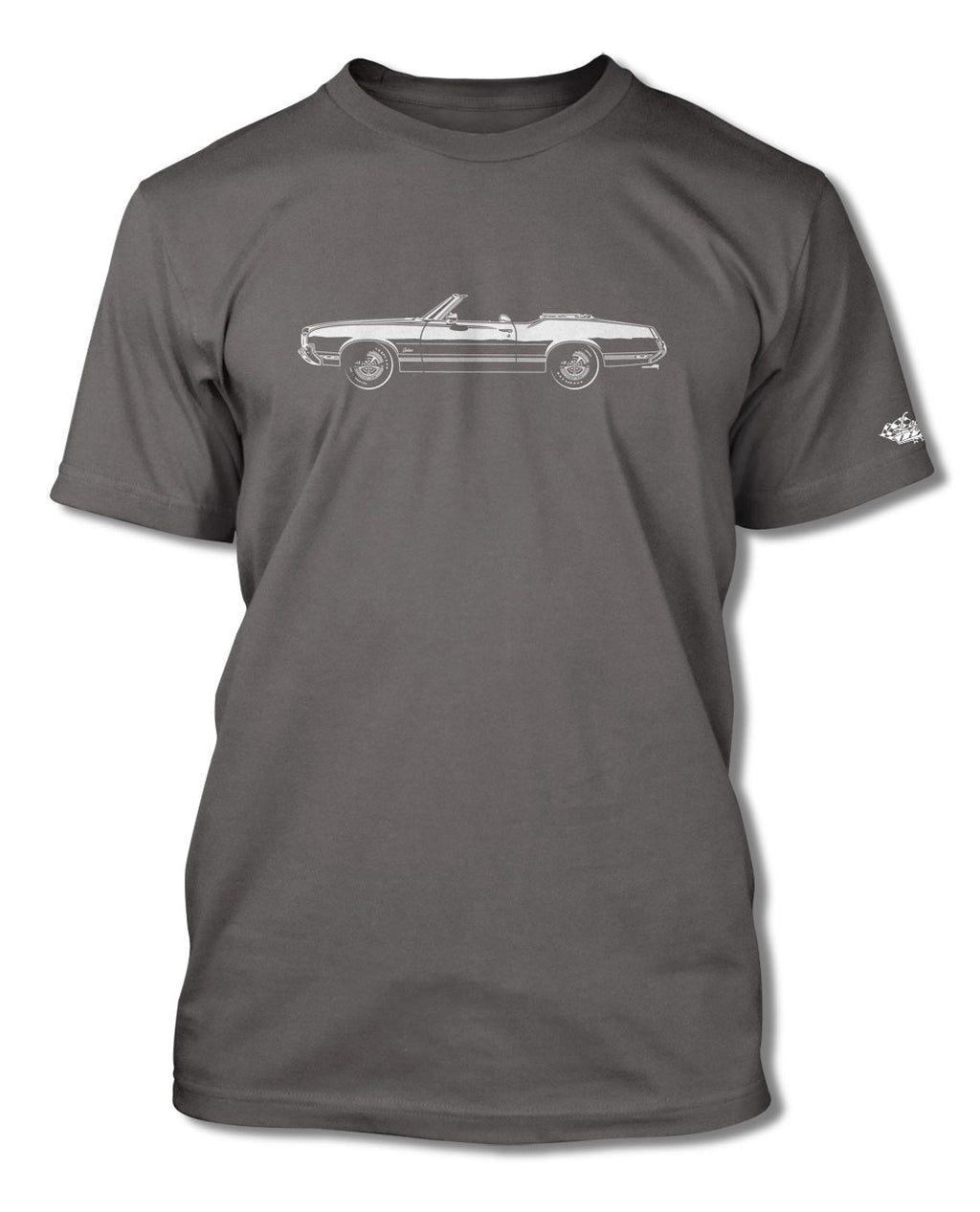 1970 Oldsmobile Cutlass Supreme Convertible T-Shirt - Men - Side View
