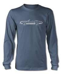 1972 Oldsmobile 4-4-2 Indianapolis 500 Pace Car Convertible T-Shirt - Long Sleeves - Side View