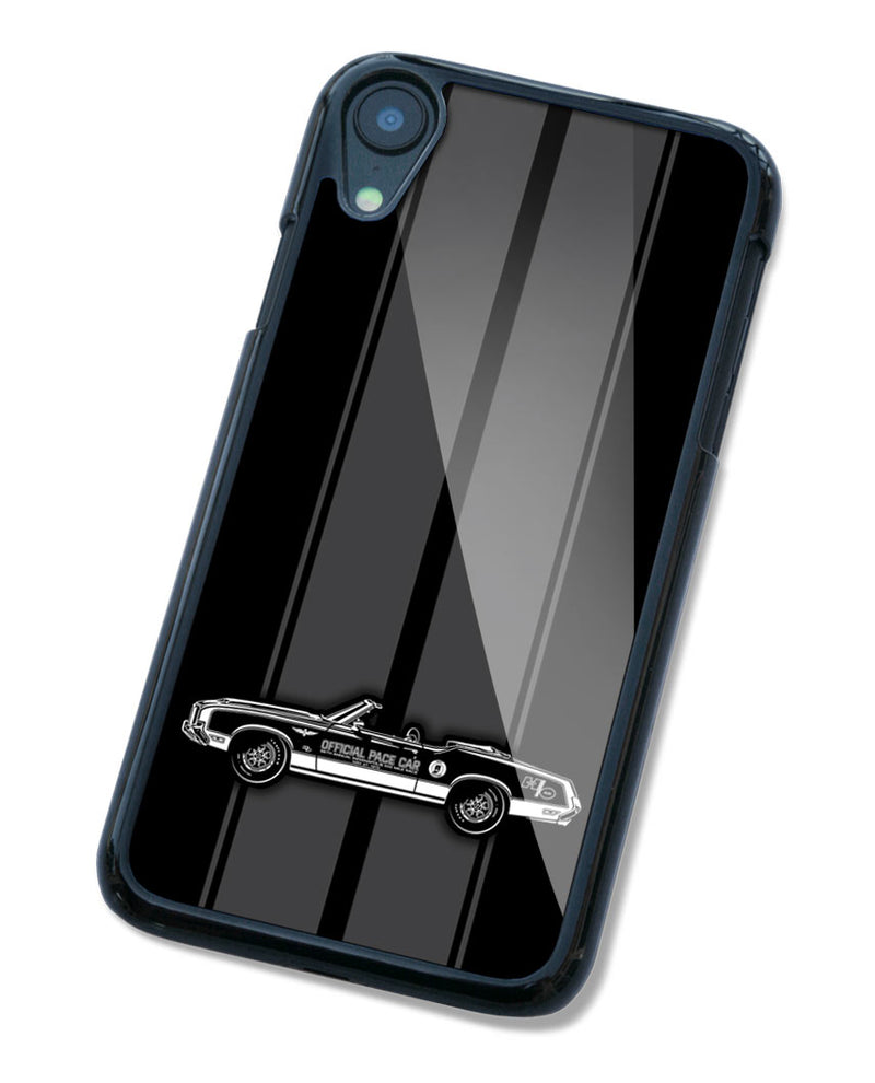 1972 Oldsmobile 4-4-2 Indianapolis 500 Pace Car Convertible Smartphone Case - Racing Stripes