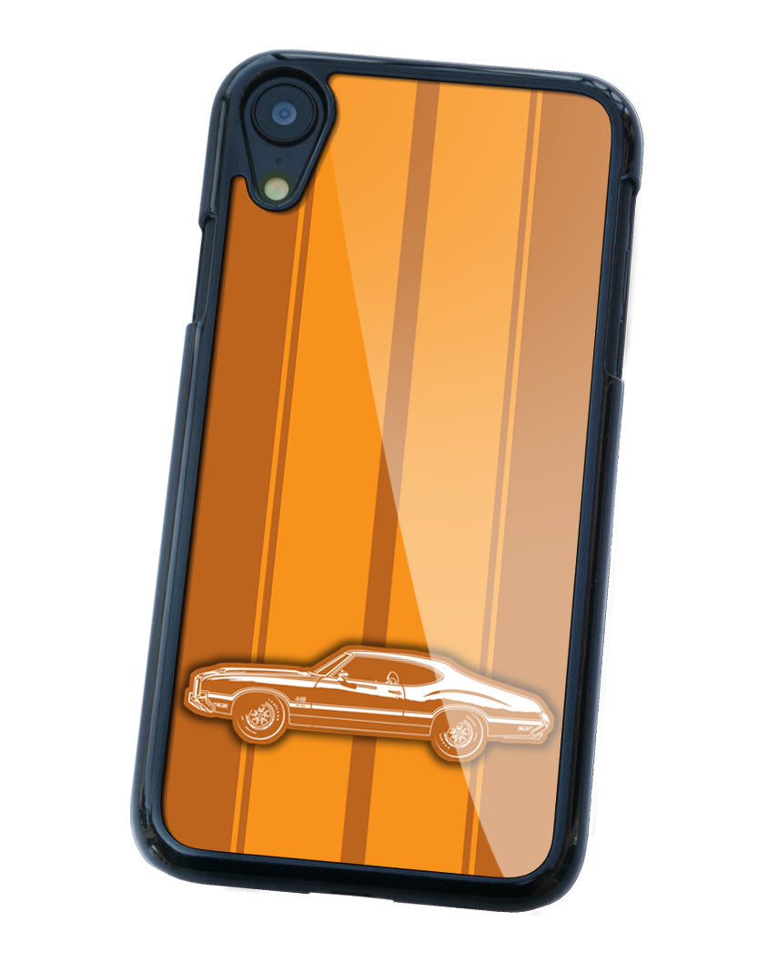 1972 Oldsmobile Cutlass 4-4-2 W-30 Holiday Coupe Smartphone Case - Racing Stripes