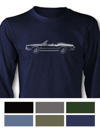 1972 Oldsmobile Cutlass Supreme Convertible T-Shirt - Long Sleeves - Side View