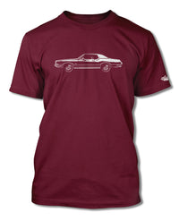 1972 Oldsmobile Cutlass Supreme Coupe with Stripes T-Shirt - Men - Side View