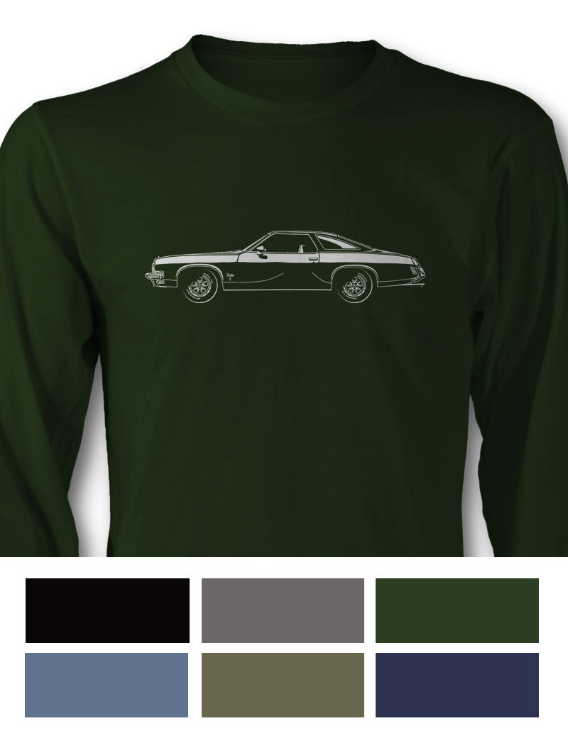 1973 Oldsmobile Cutlass S Coupe T-Shirt - Long Sleeves - Side View