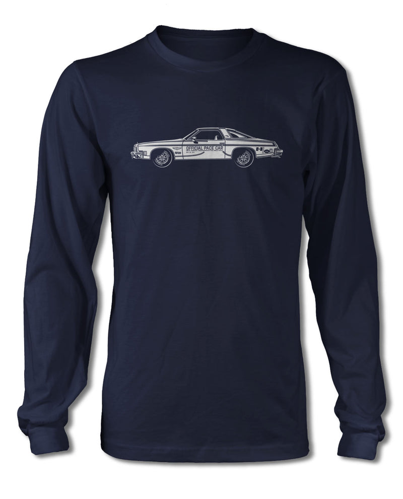 1974 Oldsmobile 4-4-2 Indianapolis 500 Pace Car Coupe T-Shirt - Long Sleeves - Side View