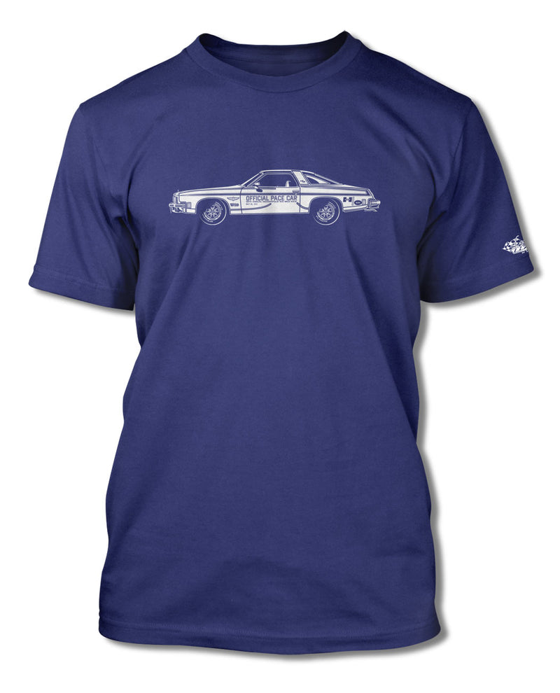 1974 Oldsmobile 4-4-2 Indianapolis 500 Pace Car Coupe T-Shirt - Men - Side View