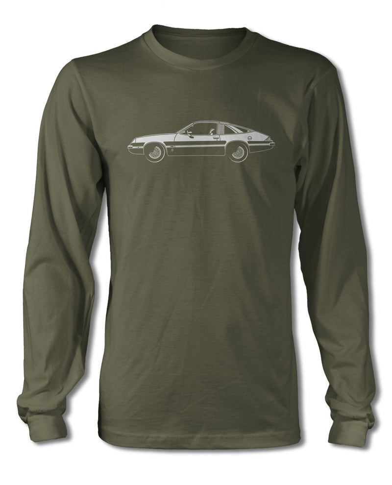 1975 Oldsmobile Starfire Hatchback T-Shirt - Long Sleeves - Side View