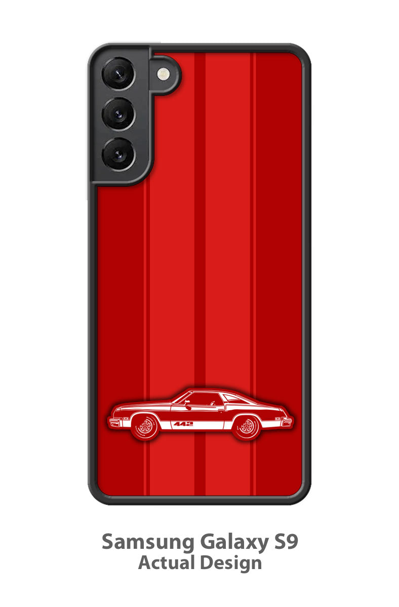1976 Oldsmobile Cutlass 4-4-2 Coupe Smartphone Case - Racing Stripes