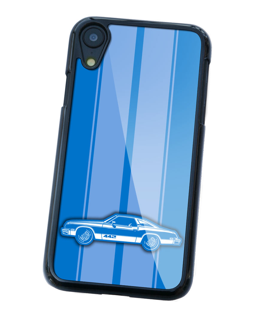 1977 Oldsmobile Cutlass 4-4-2 Coupe Smartphone Case - Racing Stripes