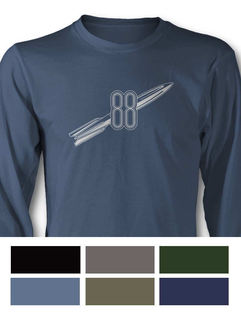 Oldsmobile 88 Rocket Emblem 1950 - 1953 - T-Shirt Long Sleeves - Vintage Emblem
