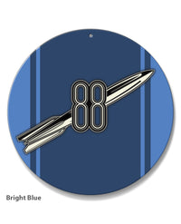 Oldsmobile 88 Rocket Emblem 1950 - 1953 - Round Aluminum Sign - Vintage Emblem
