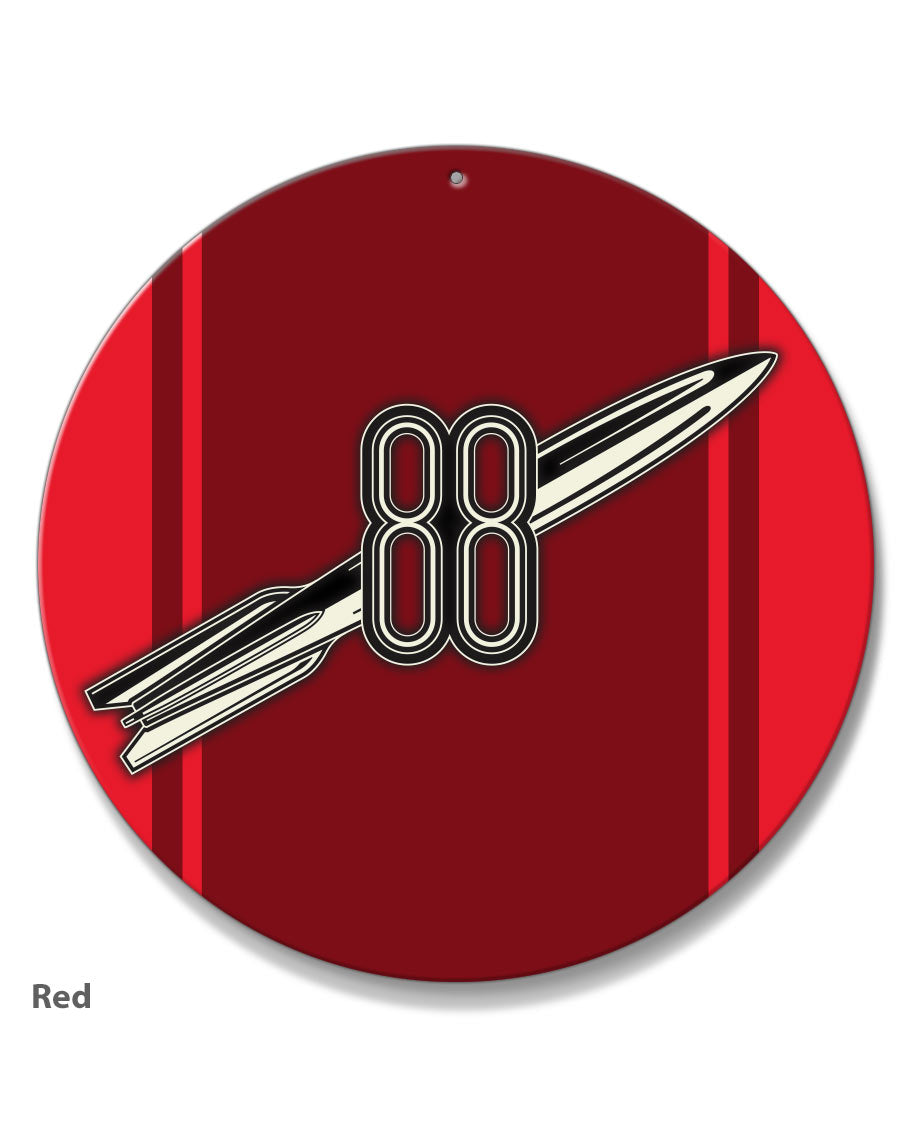 Oldsmobile 88 Rocket Emblem 1950 - 1953 - Round Aluminum Sign - Vintag ...