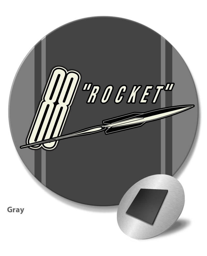 Oldsmobile 88 Rocket Emblem 1952 - Round Fridge Magnet - Vintage Emblem