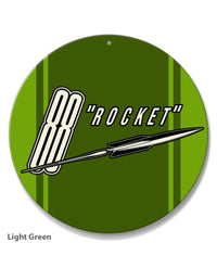 Oldsmobile 88 Rocket Emblem 1952 - Round Aluminum Sign - Vintage Emblem