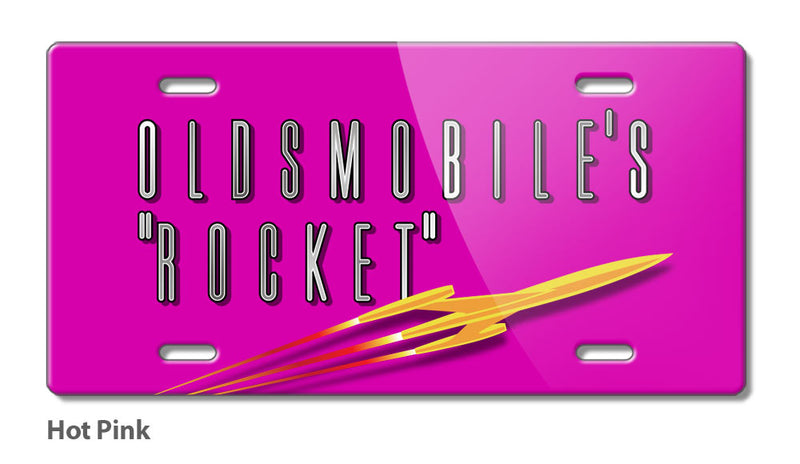 Oldsmobile Shooting Rocket Emblem 1953 - 1955 - License Plate - Vintage Emblem