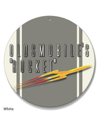Oldsmobile Shooting Rocket Emblem 1953 - 1955 - Round Aluminum Sign - Vintage Emblem