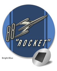 Oldsmobile Super 88 Rocket Emblem 1954 - 1956 - Round Fridge Magnet - Vintage Emblem