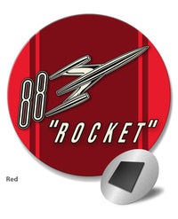 Oldsmobile Super 88 Rocket Emblem 1954 - 1956 - Round Fridge Magnet - Vintage Emblem