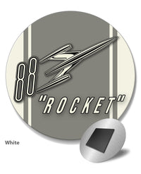 Oldsmobile Super 88 Rocket Emblem 1954 - 1956 - Round Fridge Magnet - Vintage Emblem