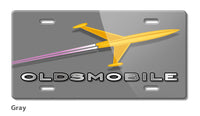Oldsmobile Rocket Emblem 1956 - License Plate - Vintage Emblem