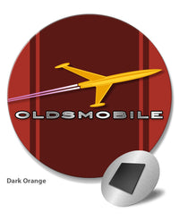 Oldsmobile Rocket Emblem 1956 - Round Fridge Magnet - Vintage Emblem