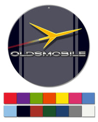 Oldsmobile Rocket Emblem 1957 - 1960 - Round Aluminum Sign - Vintage Emblem