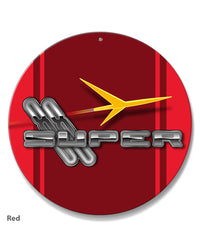 Oldsmobile Super 88 Rocket Emblem 1957 - Round Aluminum Sign - Vintage Emblem