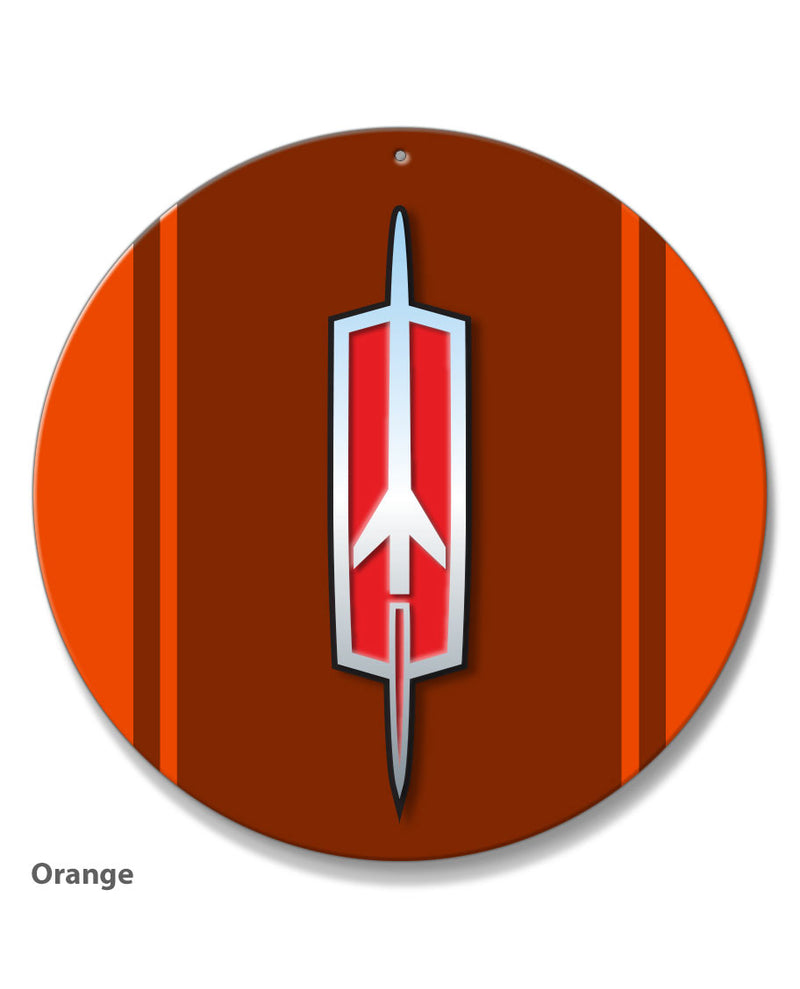 Oldsmobile Upward Rocket Emblem Round Aluminum Sign – Legend Lines