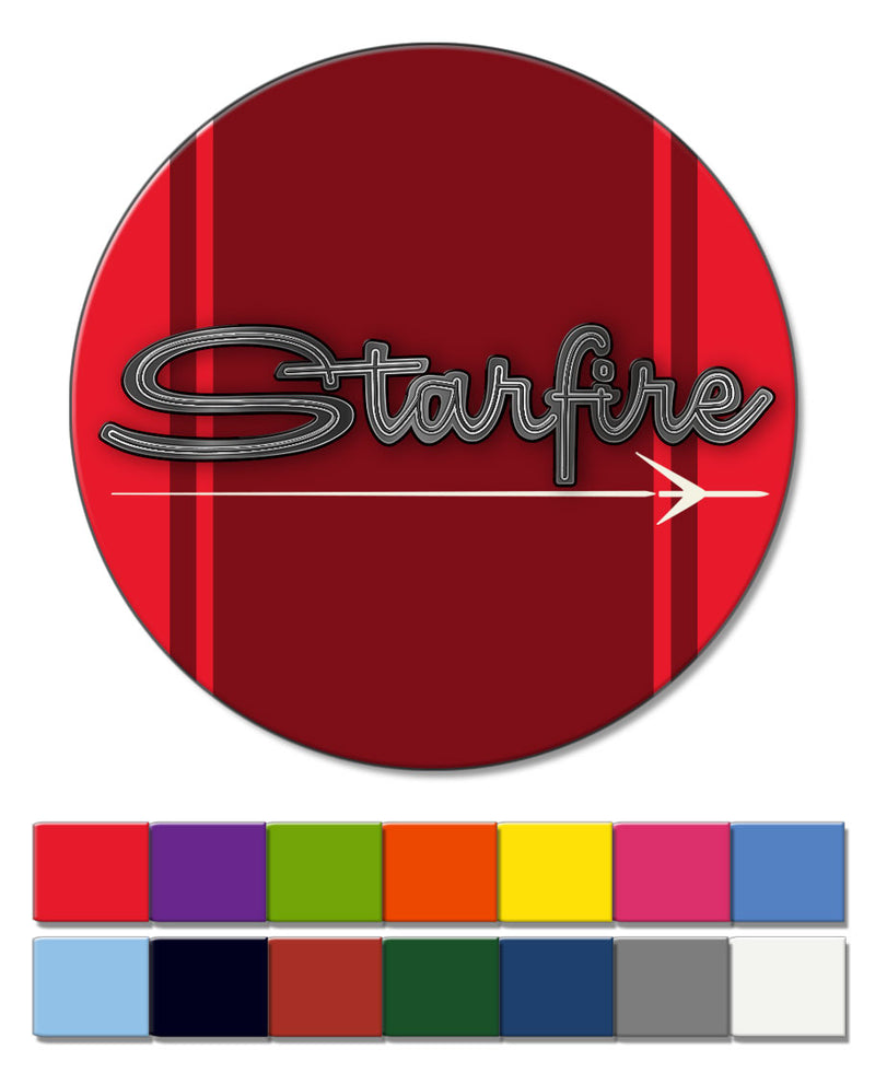 Oldsmobile Starfire Emblem 1963 - Round Fridge Magnet - Vintage Emblem