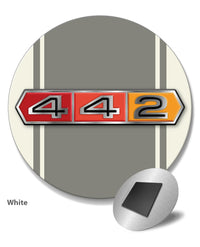 Oldsmobile 4-4-2 Emblem 1964 - 1967 - Round Fridge Magnet - Vintage Emblem