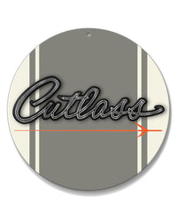 Oldsmobile Cutlass Emblem 1964 - 1969 - Round Aluminum Sign - Vintage Emblem