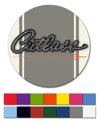 Oldsmobile Cutlass Emblem 1964 - 1969 - Round Fridge Magnet - Vintage Emblem