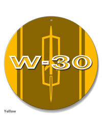Oldsmobile 4-4-2 W-30 Emblem 1966 - 1972 Round Aluminum Sign