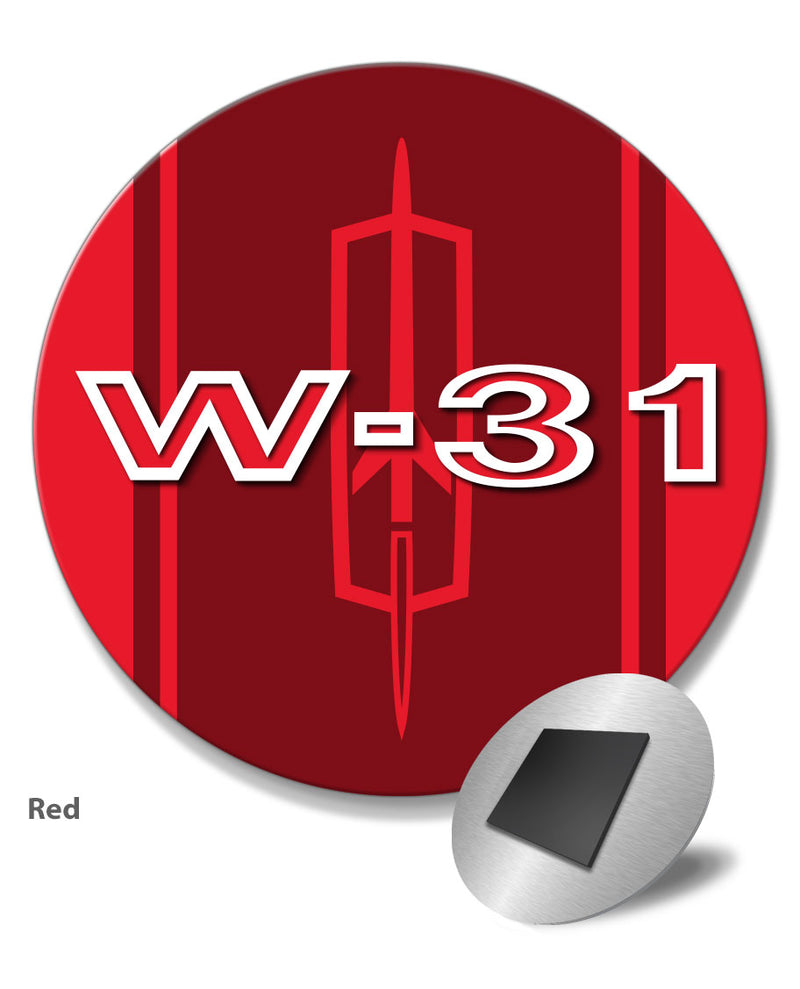 Oldsmobile Cutlass W-31 Emblem 1968 - 1972 Round Fridge Magnet