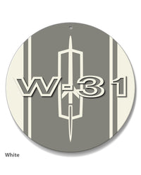 Oldsmobile Cutlass W-31 1968 - 1972 Emblem Round Aluminum Sign