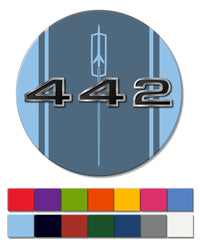 Oldsmobile 4-4-2 Emblem 1968 Round Fridge Magnet
