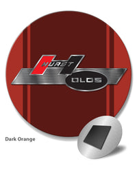 Oldsmobile HURST/OLDS Emblem 1968 Round Fridge Magnet