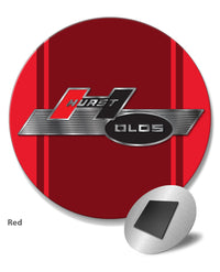 Oldsmobile HURST/OLDS Emblem 1968 Round Fridge Magnet