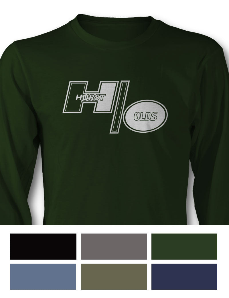 Oldsmobile HURST/OLDS Emblem 1969 - 1979 T-Shirt - Long Sleeves - Emblem